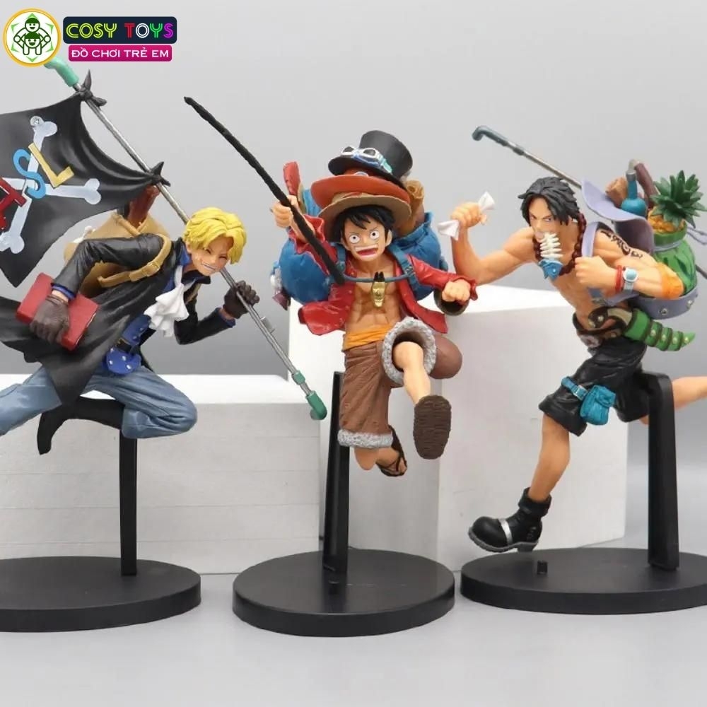 Mô hình One Piece - Ace trong bộ 3 anh em - cao 21cm - nặng 250 gram