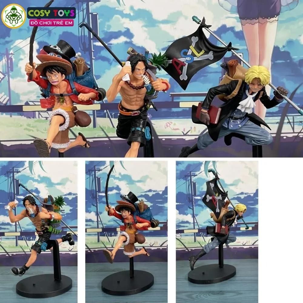 Mô hình One Piece - Ace trong bộ 3 anh em - cao 21cm - nặng 250 gram