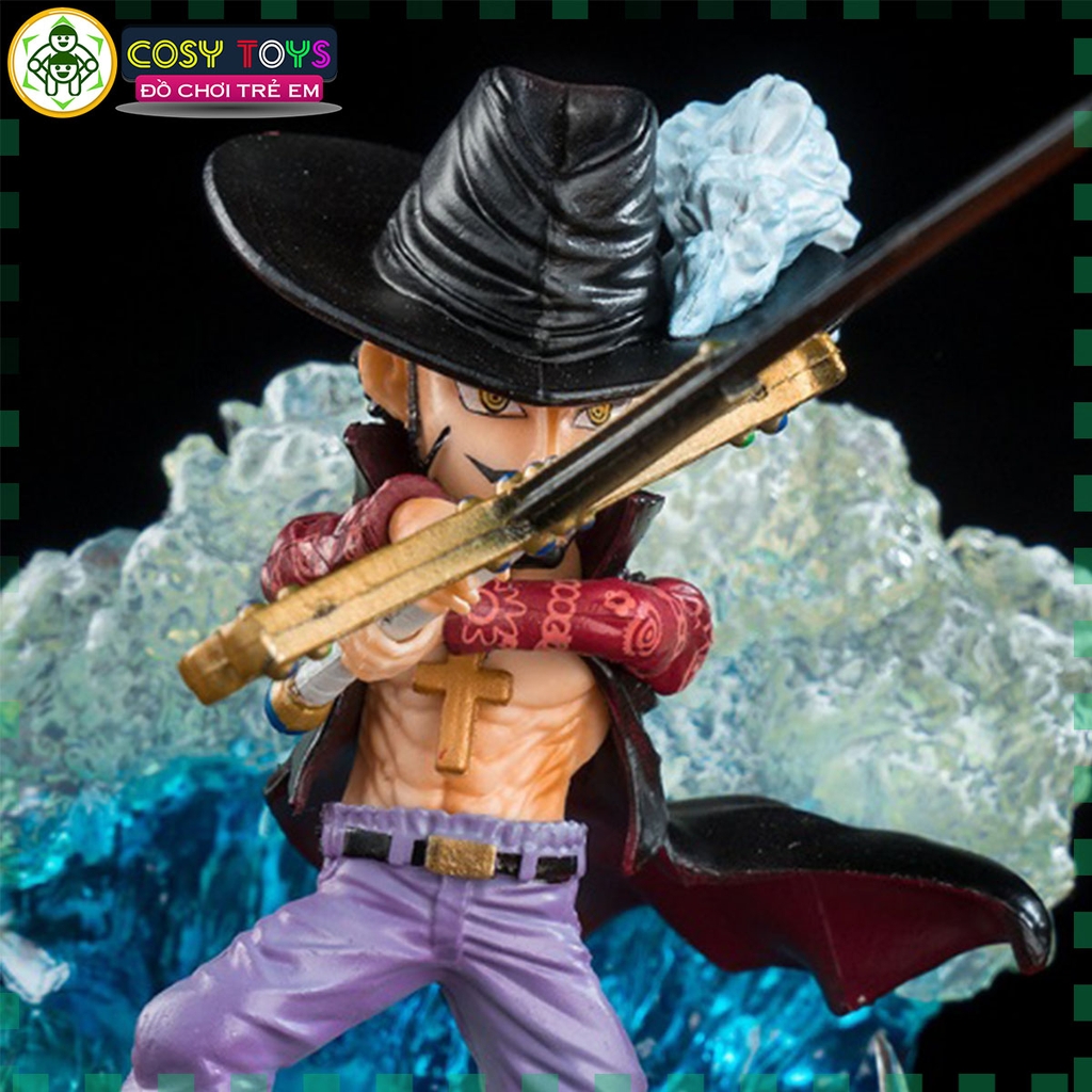 Mô hình đồ chơi - Mihawk ( Mắt Diều Hâu ) cao 12cm - One Piece - có hộp màu