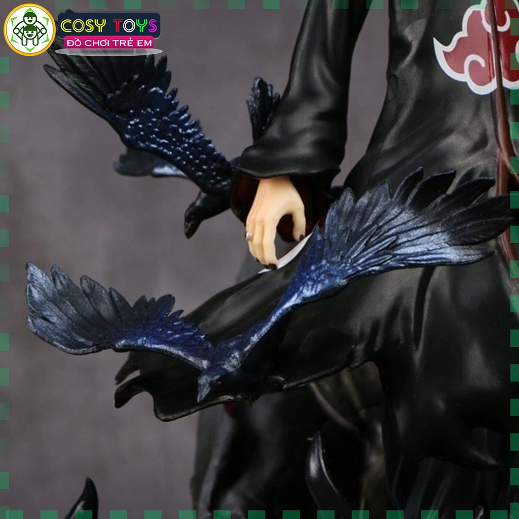 Mô hình Itachi Akatsuki đế Hắc Hỏa - Cao 29cm - Naruto - Có Hộp Đẹp