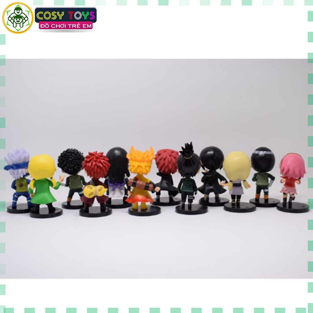 Mô hình đồ chơi - combo12 nhân vật Naruto Sakura Gaara Shikamaru Itachi Kakashi Lee Orochimaru Tsunade... - Naruto