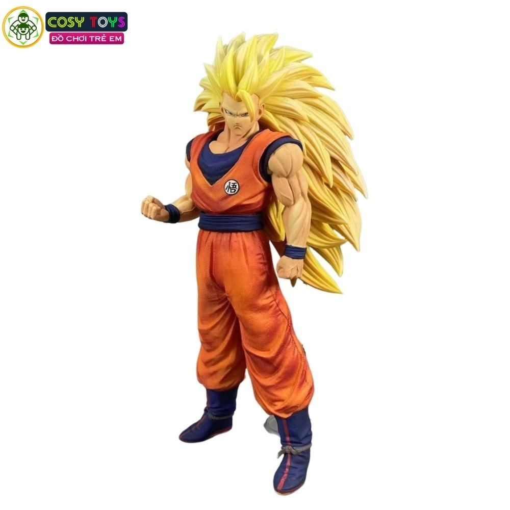 Mô hình DragonBall SonGoku SSJ3 áo cam dáng đứng siêu ngầu - hàng cao cấp - cao 30cm - nặng 1300 Gram - Dragon Ball