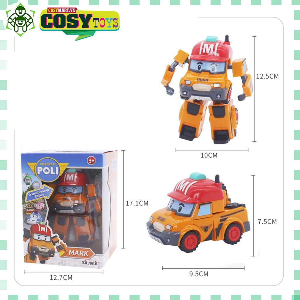 Đồ chơi biến hình biệt đội cứu hộ xe - robot Poli 2 trong 1