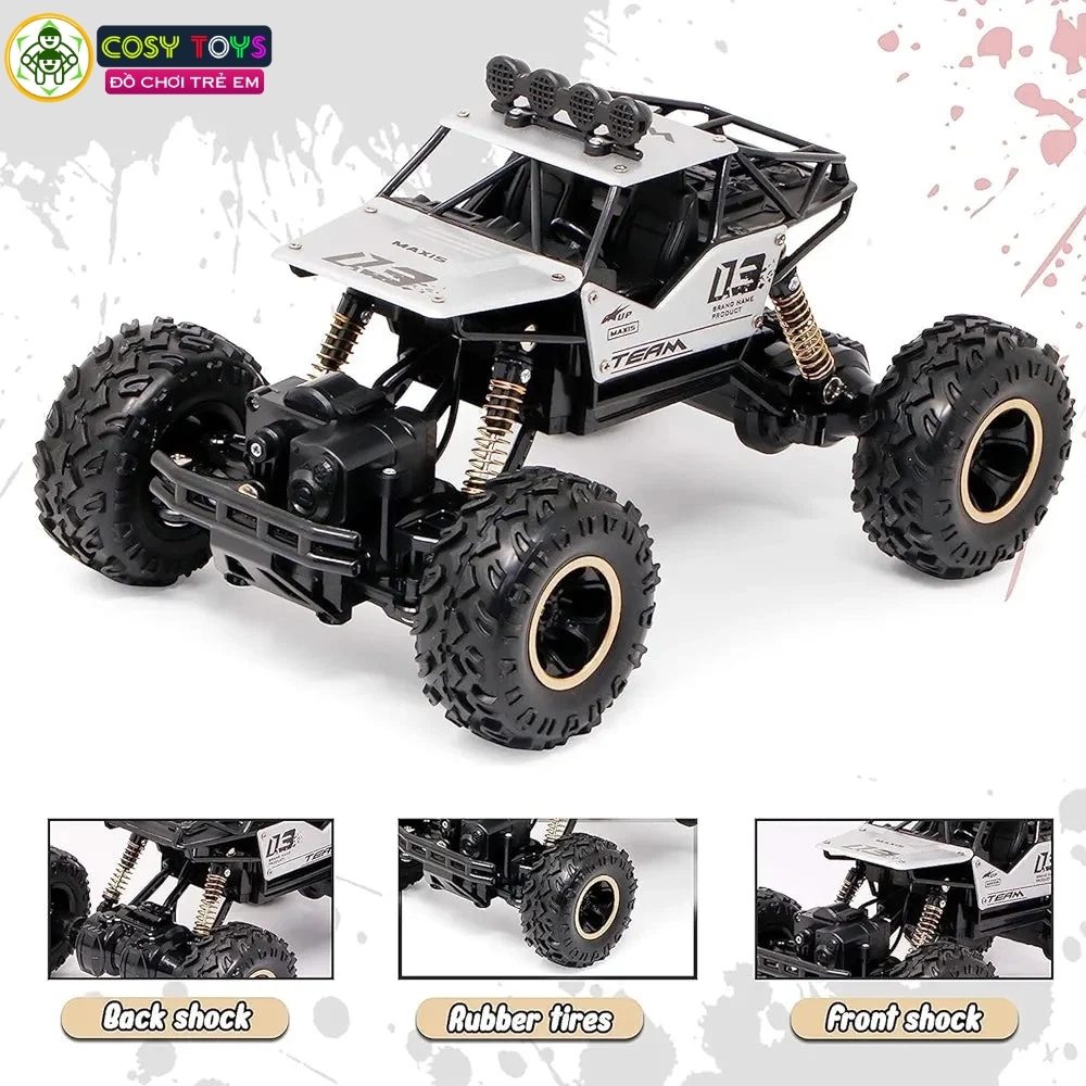 Đồ chơi xe đua địa hình hợp kim mẫu lớn có điều khiển từ xa 4 chiều cho bé