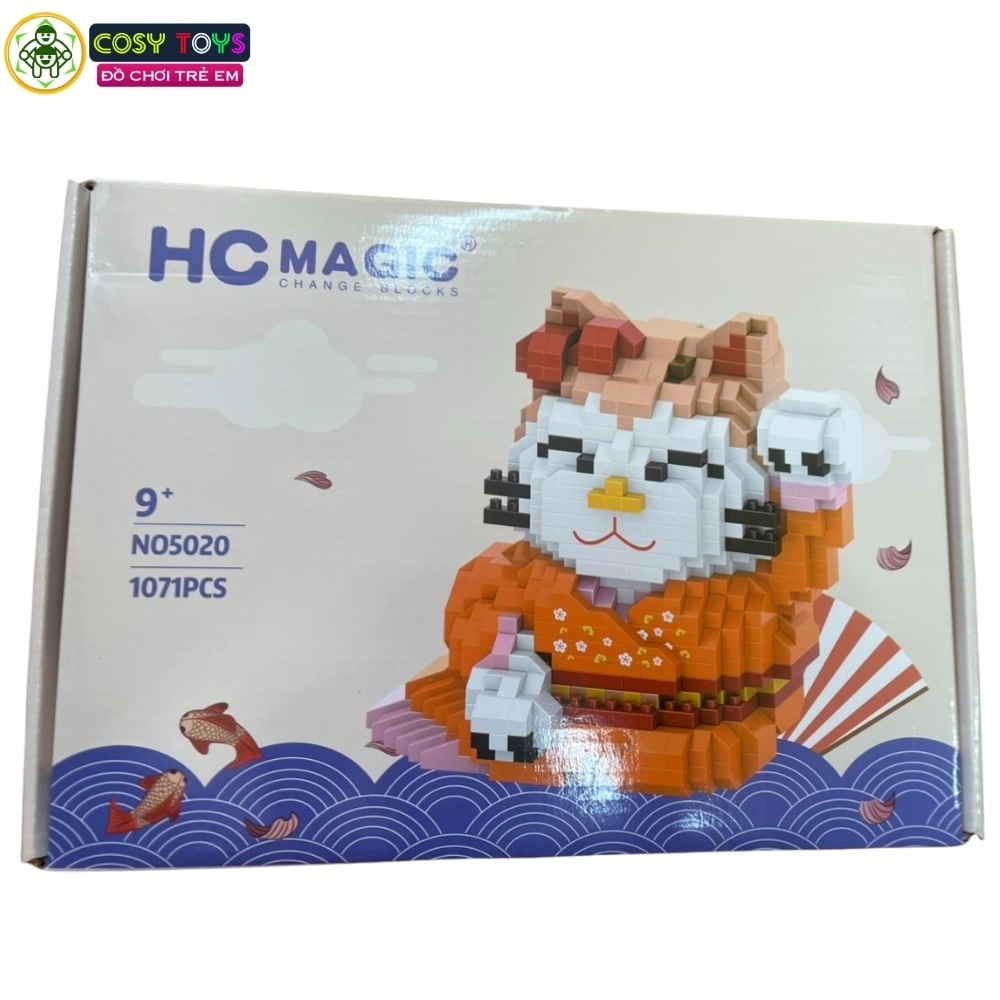 Đồ chơi lắp ghép xếp hình mèo thần tài đủ mẫu với 993-1071-1204 chi tiết