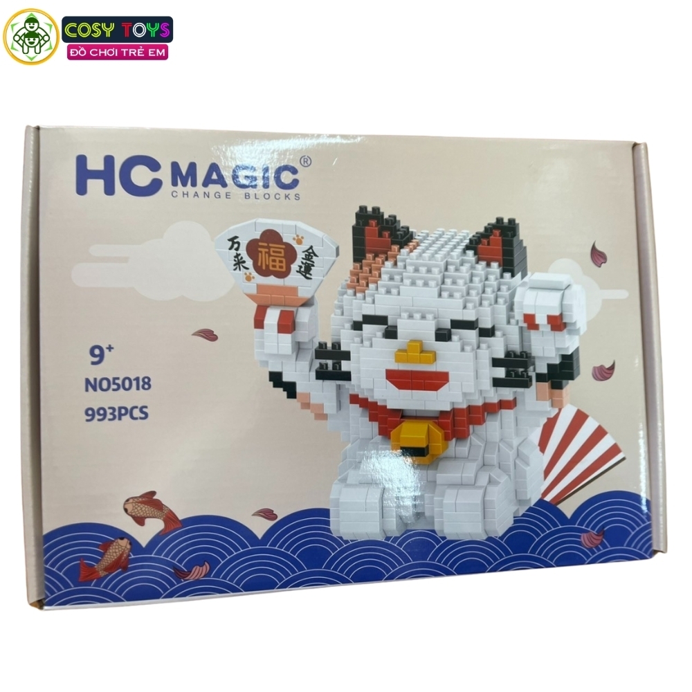 Đồ chơi lắp ghép xếp hình mèo thần tài đủ mẫu với 993-1071-1204 chi tiết