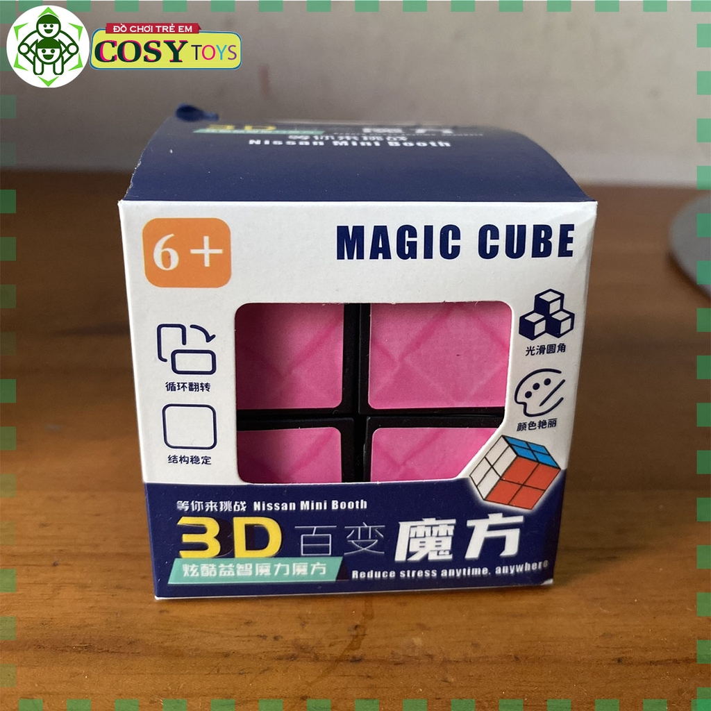 Hộp rubik vuông ma thuật biến hình các khối với nhiều kiểu ghép khác nhau cho bé