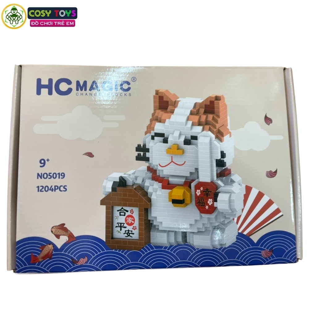 Đồ chơi lắp ghép xếp hình mèo thần tài đủ mẫu với 993-1071-1204 chi tiết