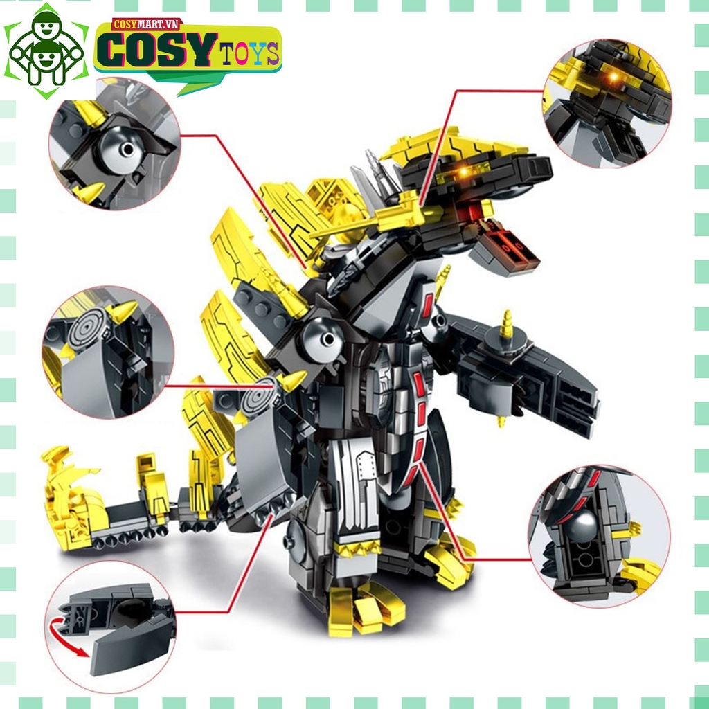 Đồ chơi lắp ghép Mô hình robot MechaGOZ với 472 mảnh ghép