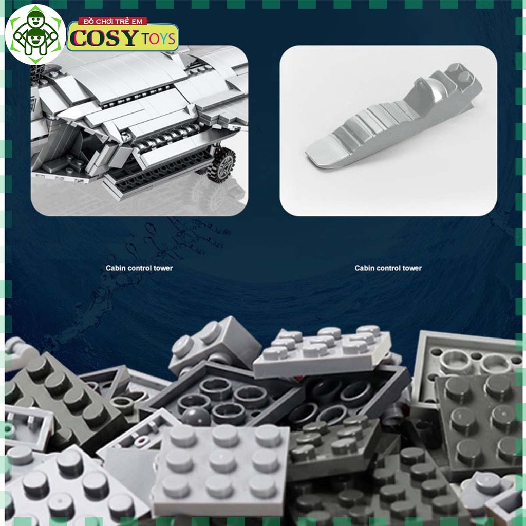 Đồ chơi lắp ghép xếp hình lắp ráp máy bay F22 Global Egale với 1571 chi tiết