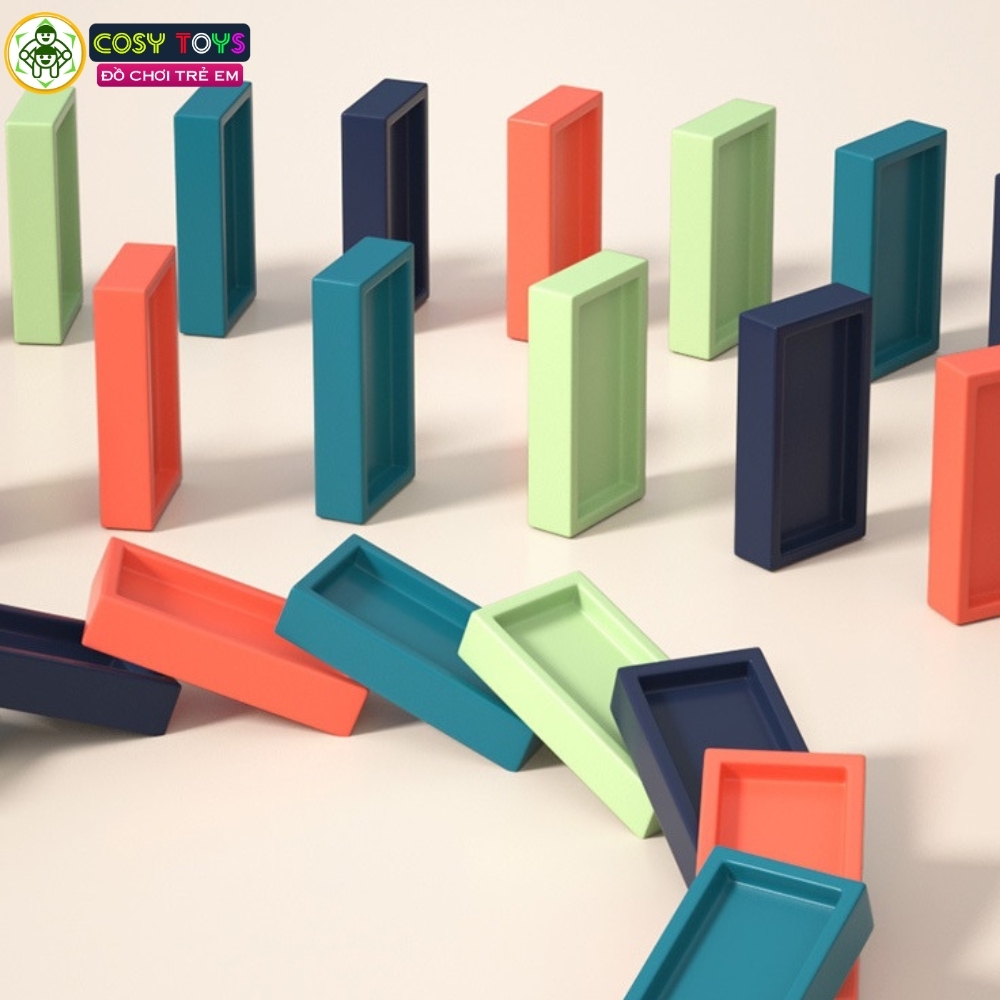 Đồ chơi xe lửa xếp domino với nhiều mẫu tàu cho bé