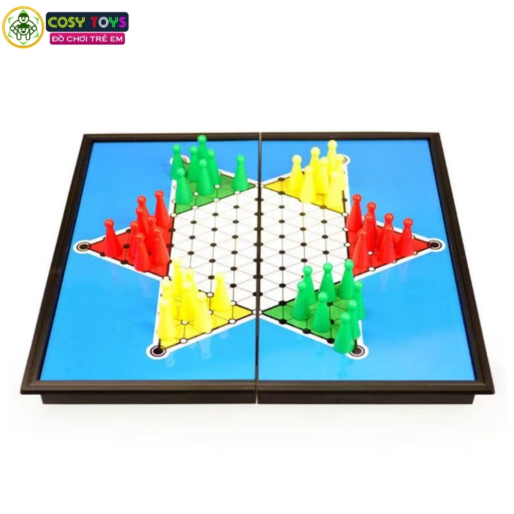 Đồ chơi cờ cá ngựa 3 trong 1 bằng nhựa cao cấp có nam châm hỗ trợ phát triển tư duy cho trẻ