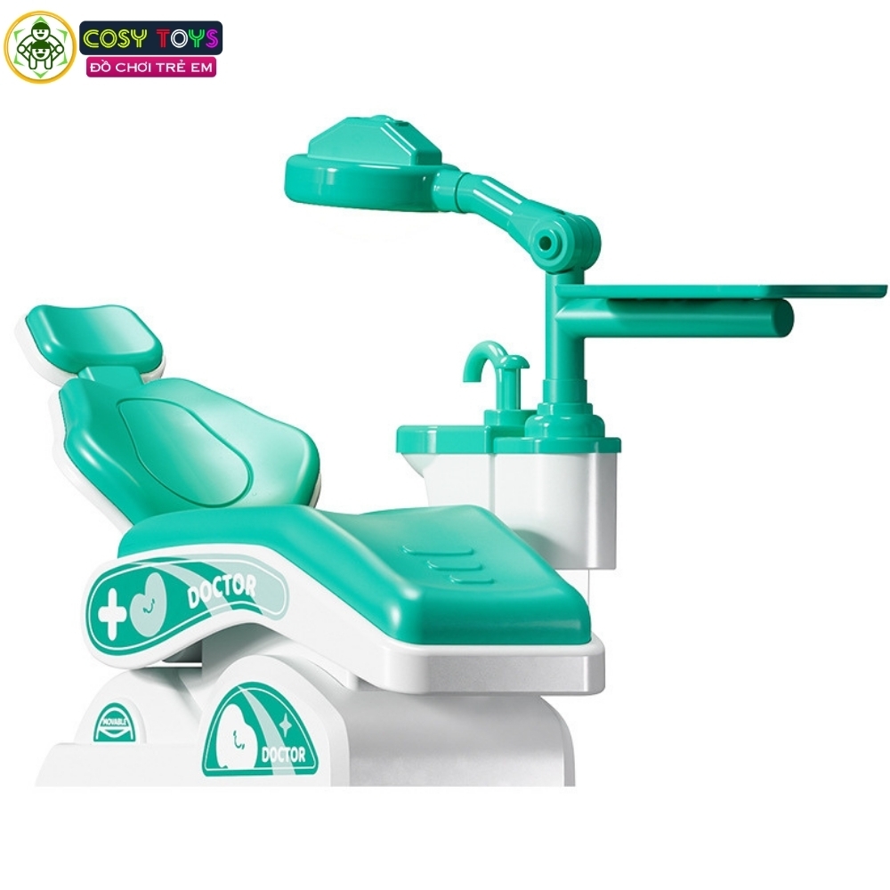 Đồ chơi mô hình bác sỹ nha khoa khám bệnh với hơn 30 chi tiết có hiệu ứng nhạc và đèn cho bé