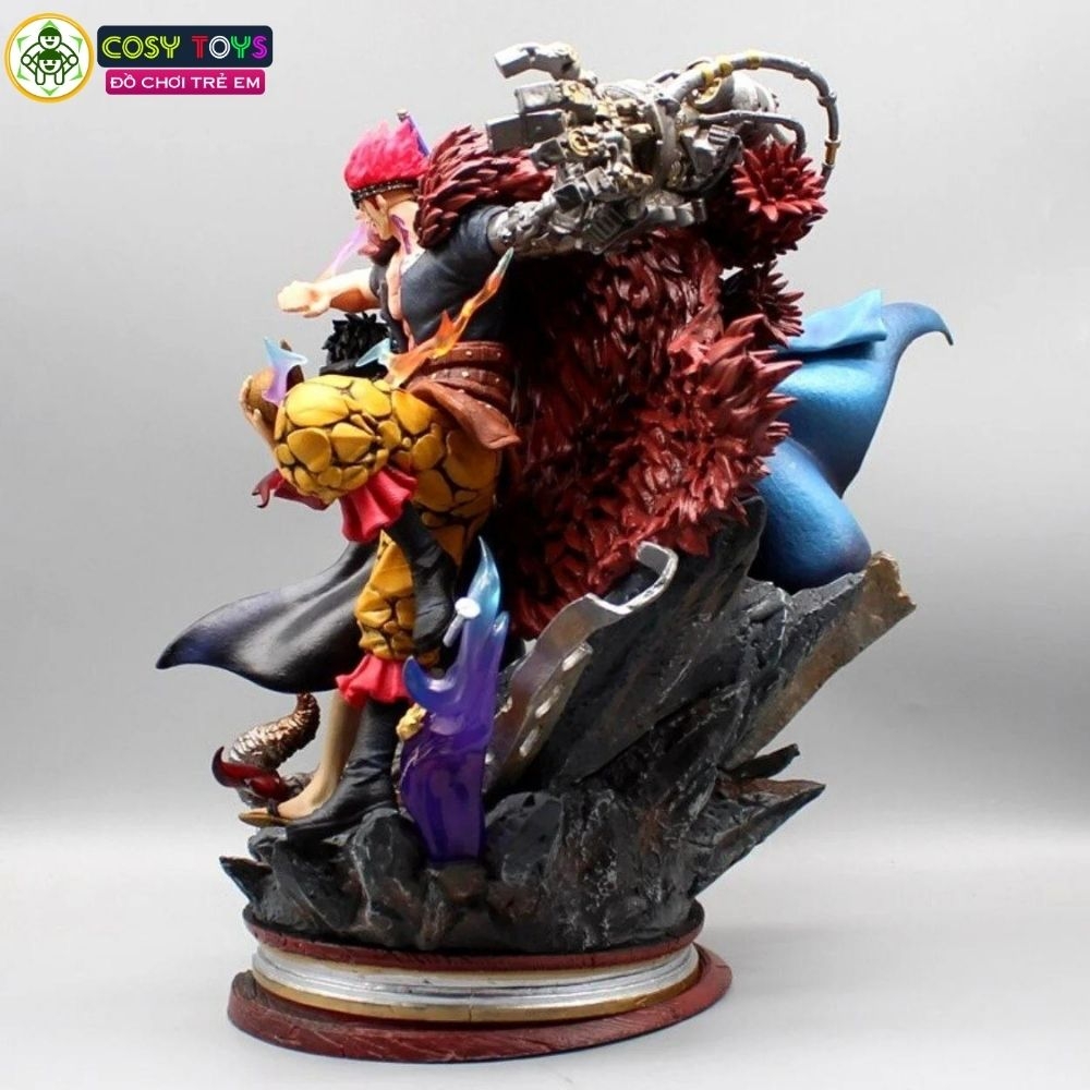 Mô hình One Piece bộ ba siêu tân tinh Luffy , LAW , Kid đại chiến pháo đài Kaido - cao 20cm - nặng 1kg , Figure OnePiece