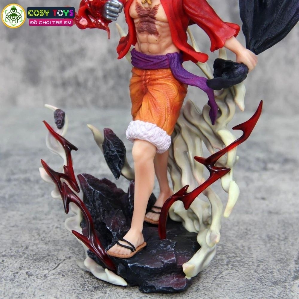 Mô hình OnePiece Luffy cầm áo - cao 28cm - nặng 800gram, Figure OnePiece - có vỏ hộp màu