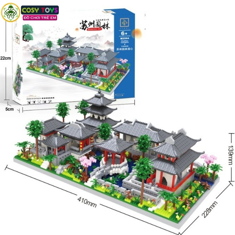 Đồ chơi lắp ghép xếp hình khu vườn tô châu cỡ lớn với 4320 chi tiết