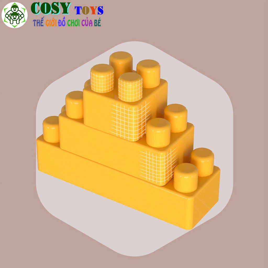 Đồ chơi lắp ghép xếp hình xe bán Hamburger kèm dụng cụ nấu ăn và nhiều mẫu bánh với 117 pics