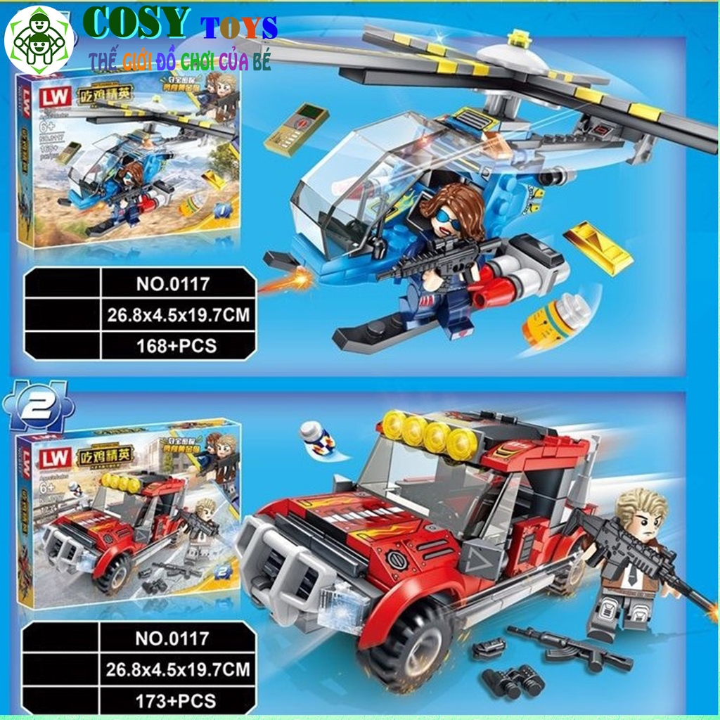 Đồ chơi lắp ghép xếp hình Siêu xe chiến đấu địa hình PUGB cỡ trung mới nhất với hơn 193 pics