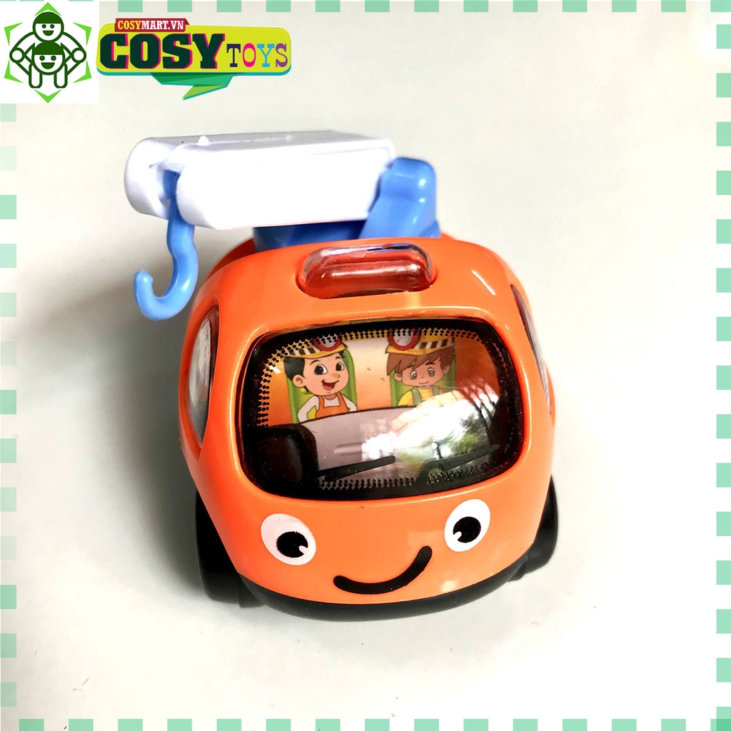 Xe công trường đủ sắc màu (set 04 xe)