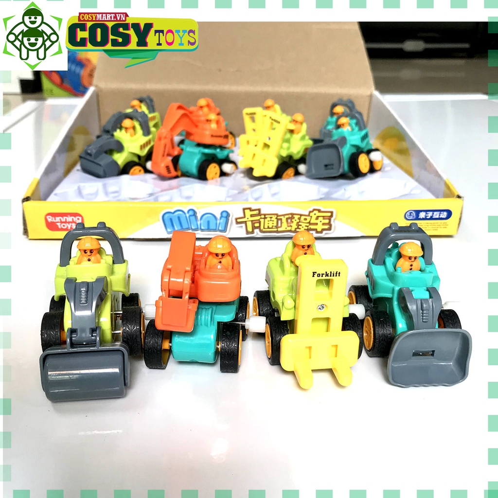 Xe công trường xây dựng  (set 04 xe)