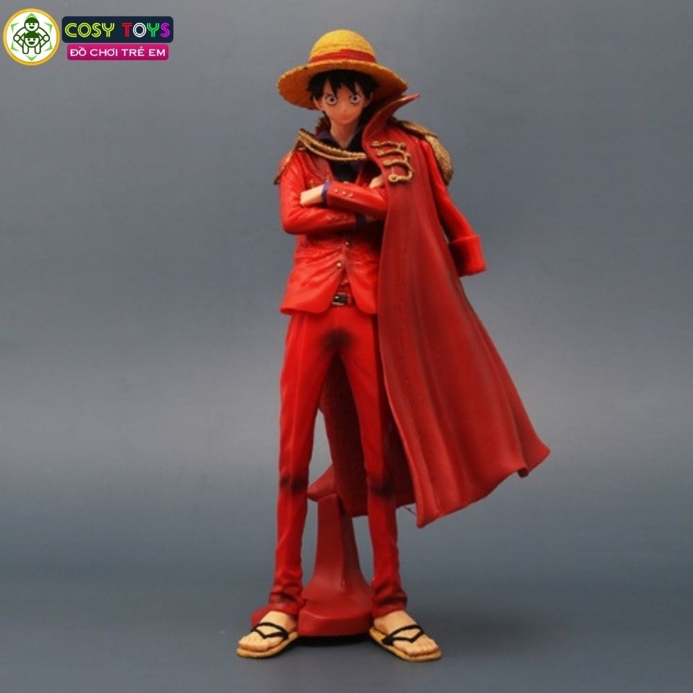 Mô hình đồ chơi Luffy mũ rơm áo choàng đỏ - One Piece
