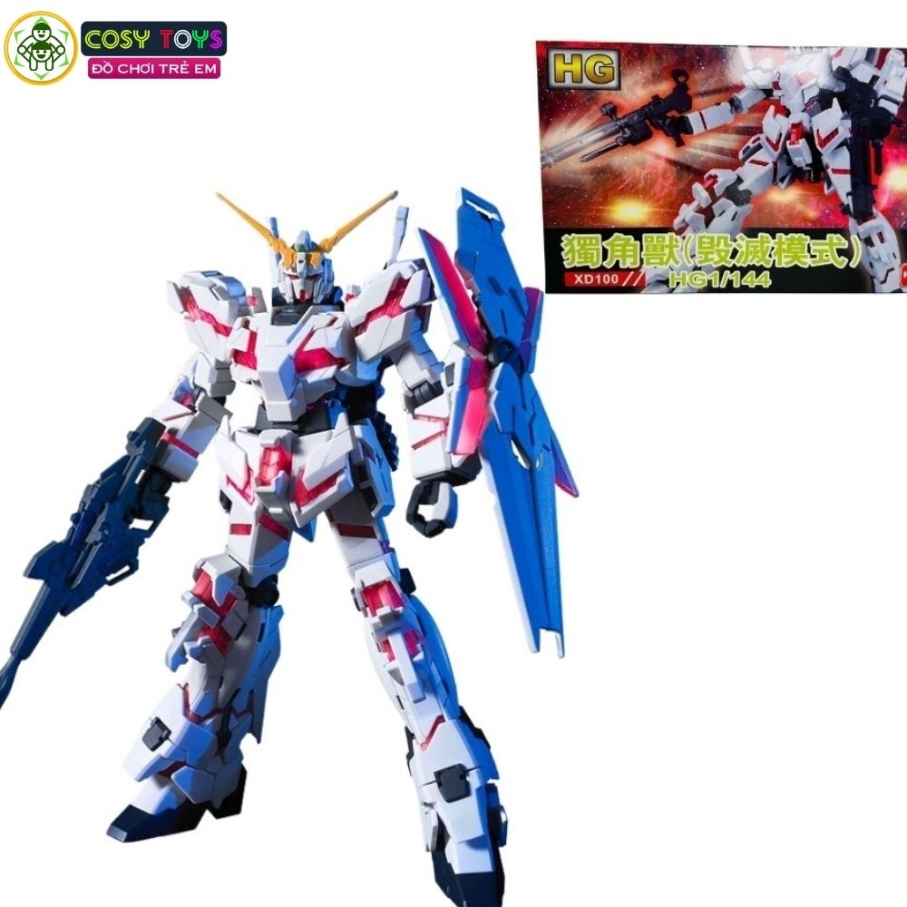 Mô hình Robot - GundamXG Gundam RX-0 UNICRON Cao 17cm - nặng 150gram