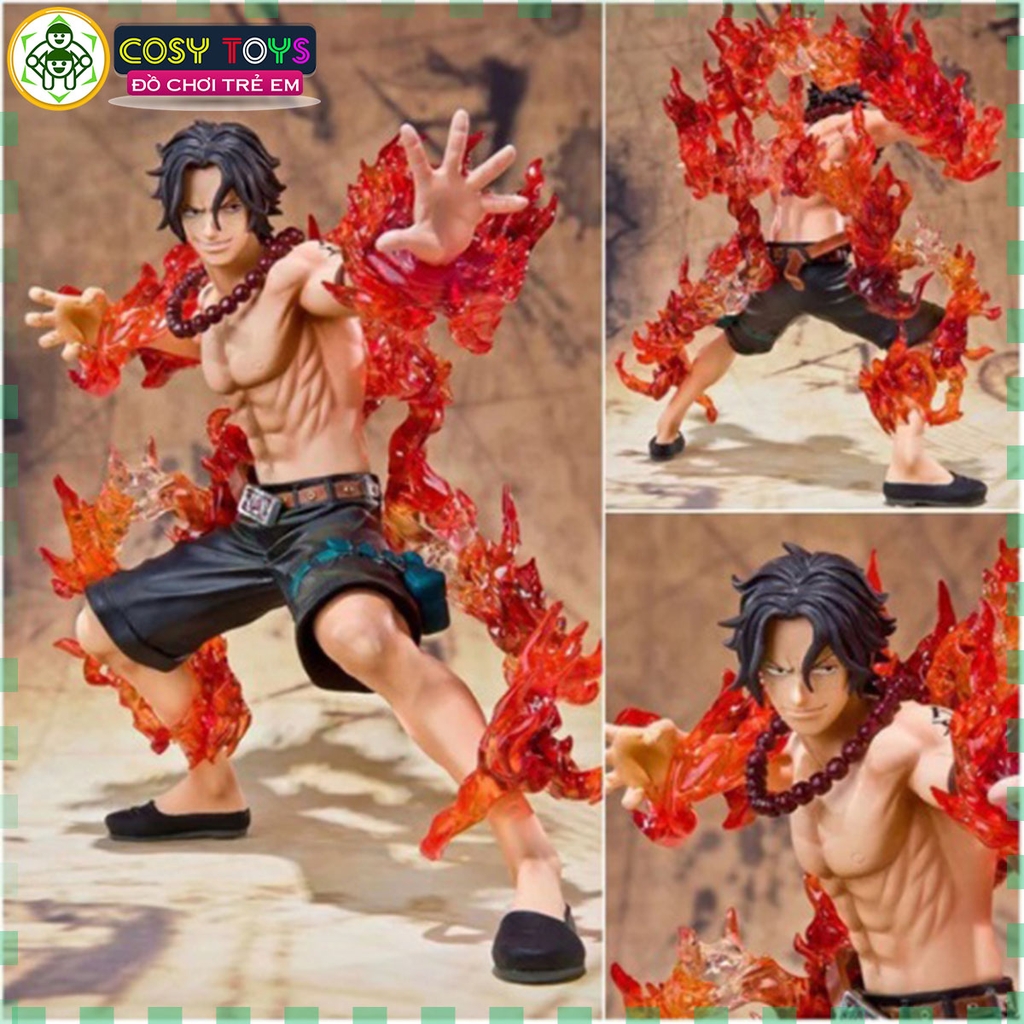Mô hình - ACE với 2 thay thế, hàng cao cấp đế có chữ - mô hình One Piece