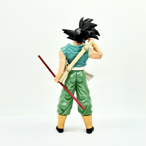 Mô hình chiến binh Ngọc rồng áo xanh- Goku cầm gậy chào tạm biệt siêu đẹp
