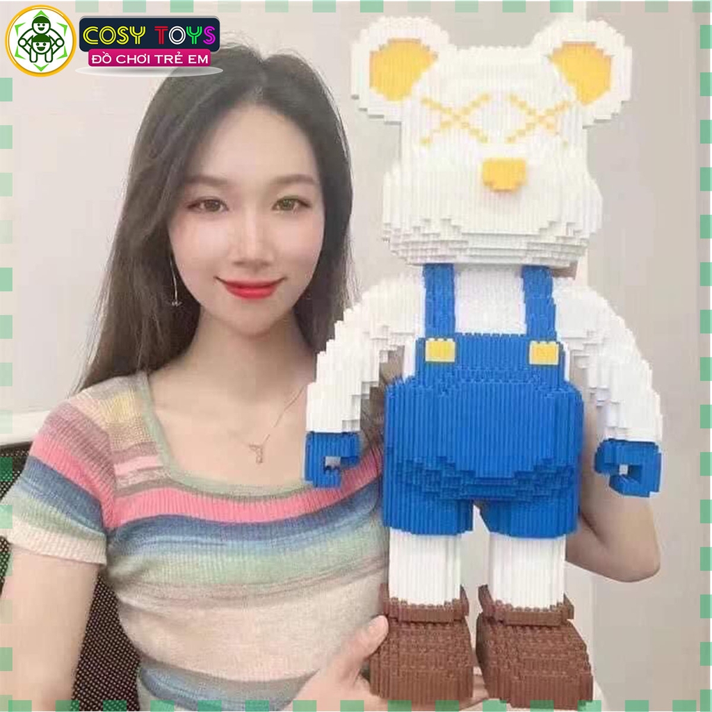 Đồ chơi lắp ghép xếp hình gấu bear brick đủ mẫu và kích thước đa dạng từ 2800 đến 12000 chi tiết