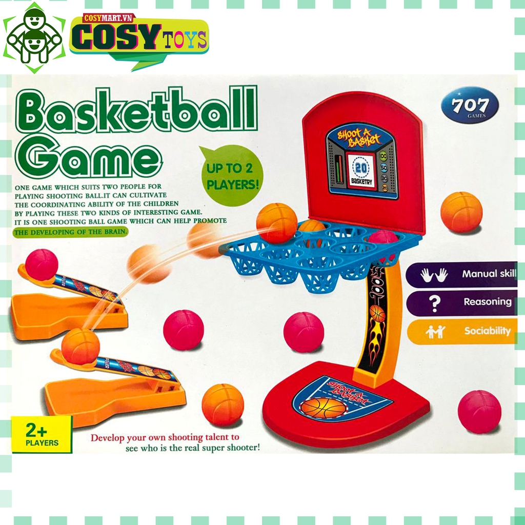 Hộp đồ chơi bóng rổ