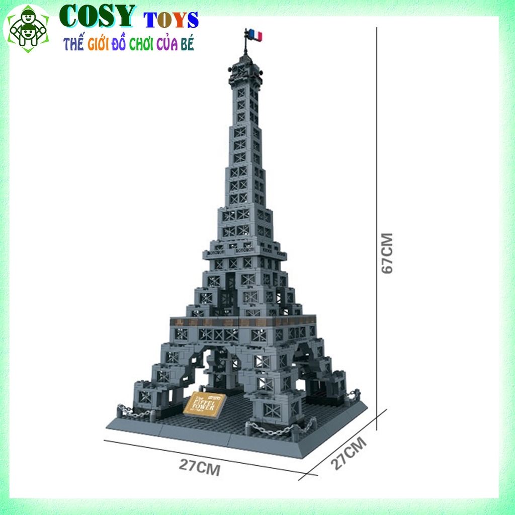 Đồ chơi lắp ghép xếp hình tháp Eiffel với 978 chi tiết Đồ chơi trẻ ...