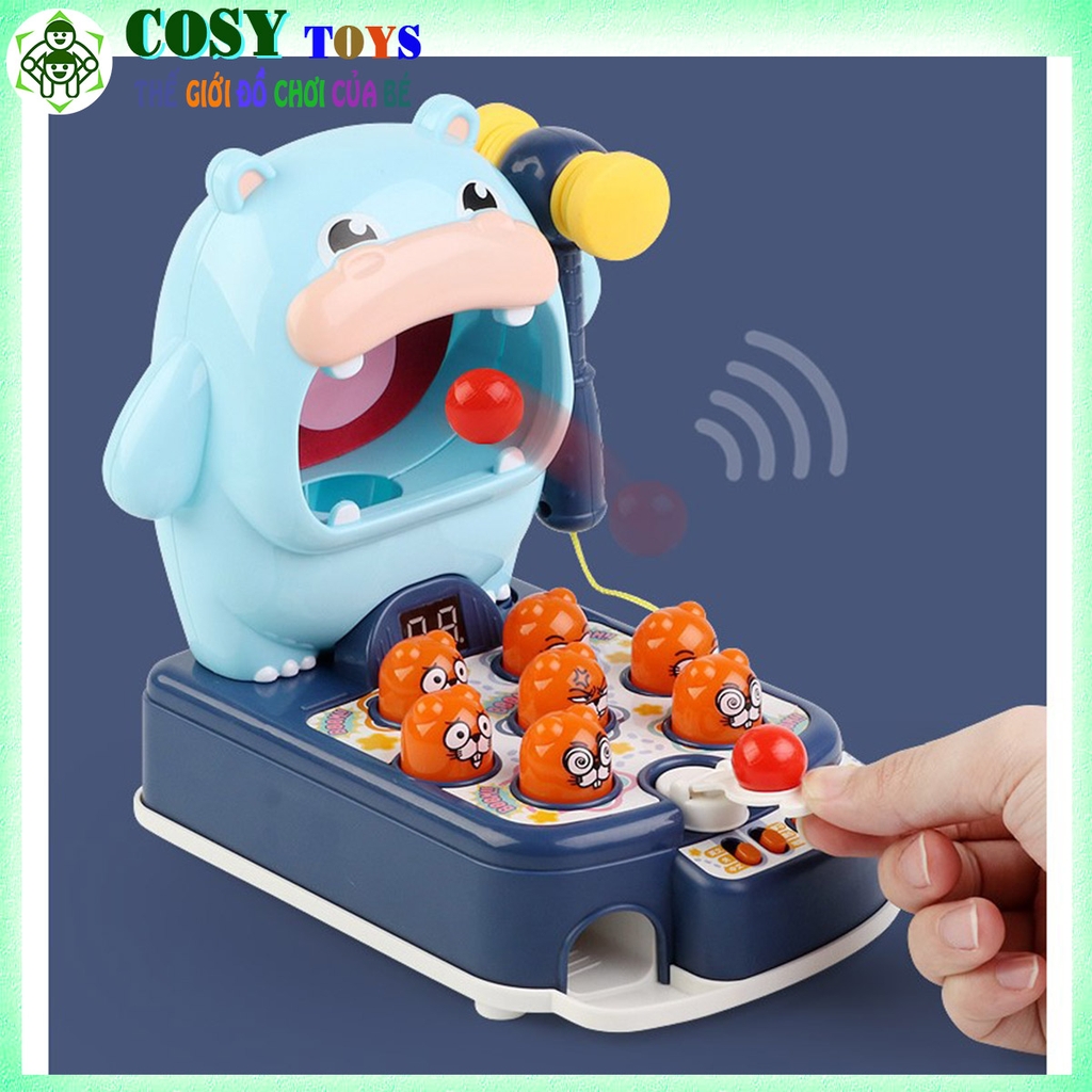 Bộ Đồ Chơi Đập Chuột Kèm Bắn Bóng Hà Mã 3 Trong 1 Cao Cấp Cho Bé Đồ Chơi  Trẻ Em-Cosy Toys Danang