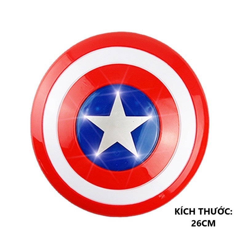 Khiên đội trưởng mỹ cỡ lớn có đèn và nhạc cho bé