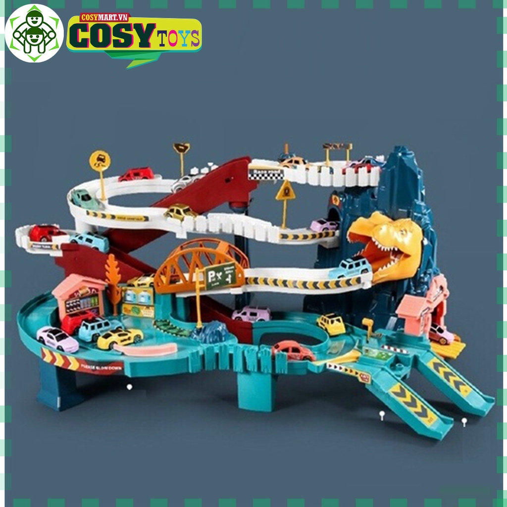 Đồ chơi đường đua ô tô khủng long cao cấp cho bé