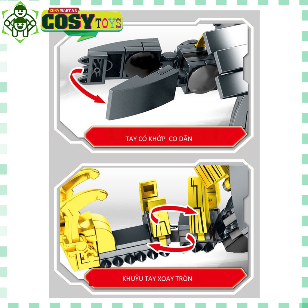 Đồ chơi lắp ghép Mô hình robot MechaGOZ với 472 mảnh ghép