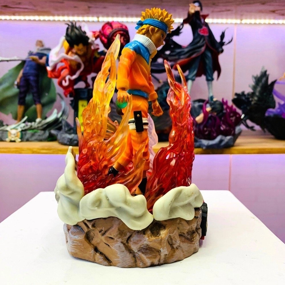 Mô hình Naruto siêu ngầu có led ở base cao 20cm - Figure Naruto - Có hộp