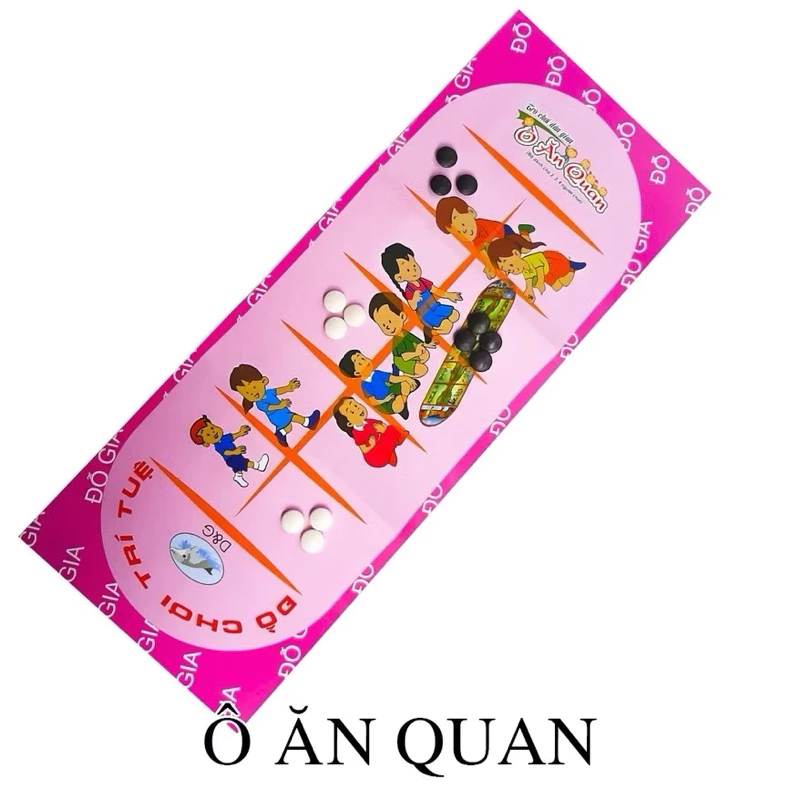 Bộ đồ chơi ô ăn quan 3 trong 1 (ca rô + cờ vây) bằng nhựa, hỗ trợ phát triển tư duy cho trẻ