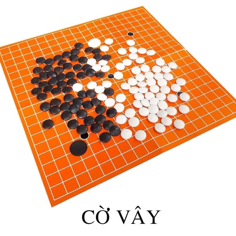 Bộ đồ chơi ô ăn quan 3 trong 1 (ca rô + cờ vây) bằng nhựa, hỗ trợ phát triển tư duy cho trẻ