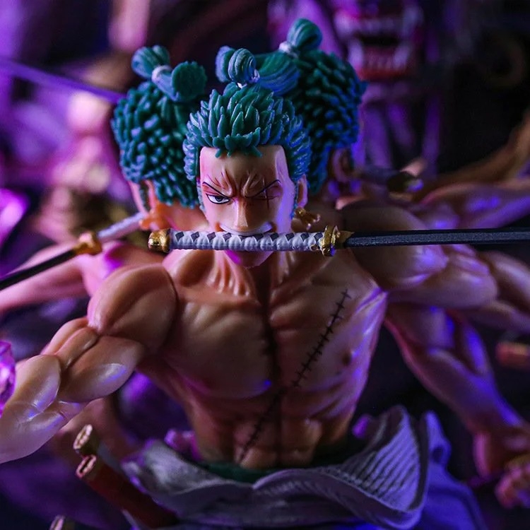 Mô Hình OnePiece Zoro Asura 3 đầu 6 tay siêu ngầu - Cao 38cm - Figure OnePiece