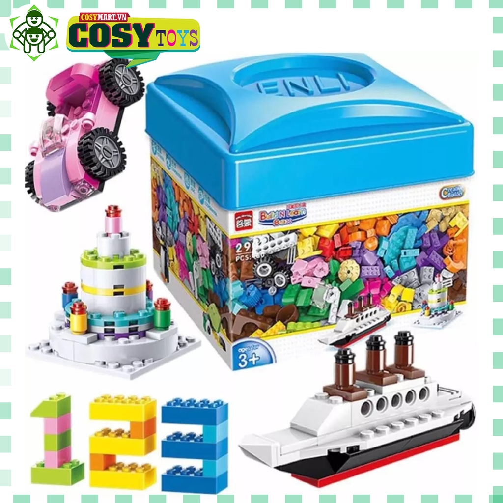 Đồ chơi lắp ghép xếp hình sáng tạo nhiều mẫu và kích cỡ cho bé với từ 460 mảnh ghép