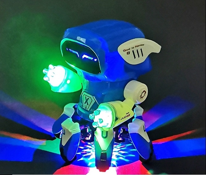 Hộp Robot Optopus Man có đèn và nhạc khi di chuyển