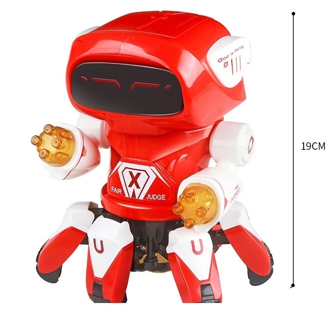 Hộp Robot Optopus Man có đèn và nhạc khi di chuyển