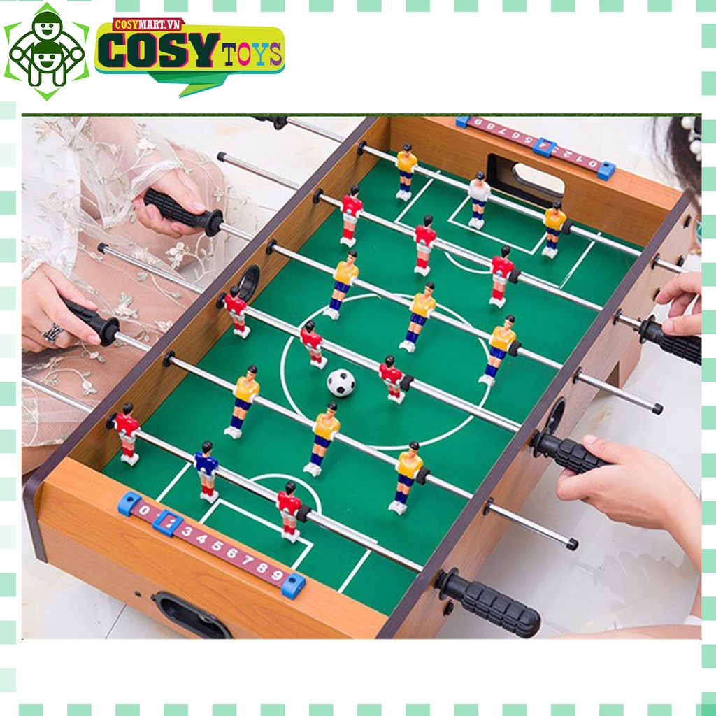 Bàn bóng đá bi lắc socer game cỡ lớn (size 60cm) bằng gỗ cho bé
