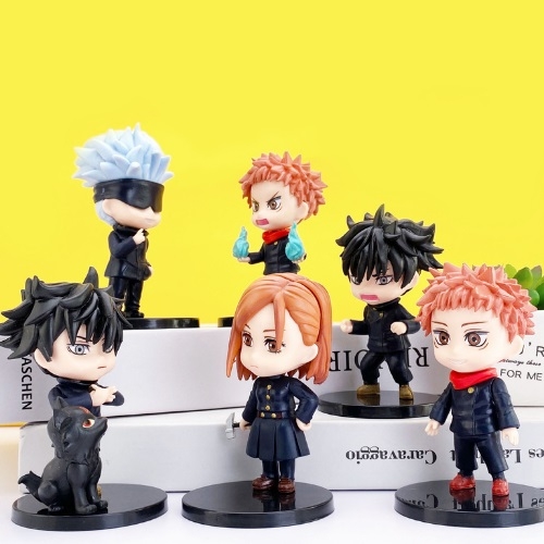 Mô Hình - JUJUTSU KAISEN - Megumi , Nobara , Yuji Itadori - Chú Thuật Hồi Chiến Gojo Satoru - No Box