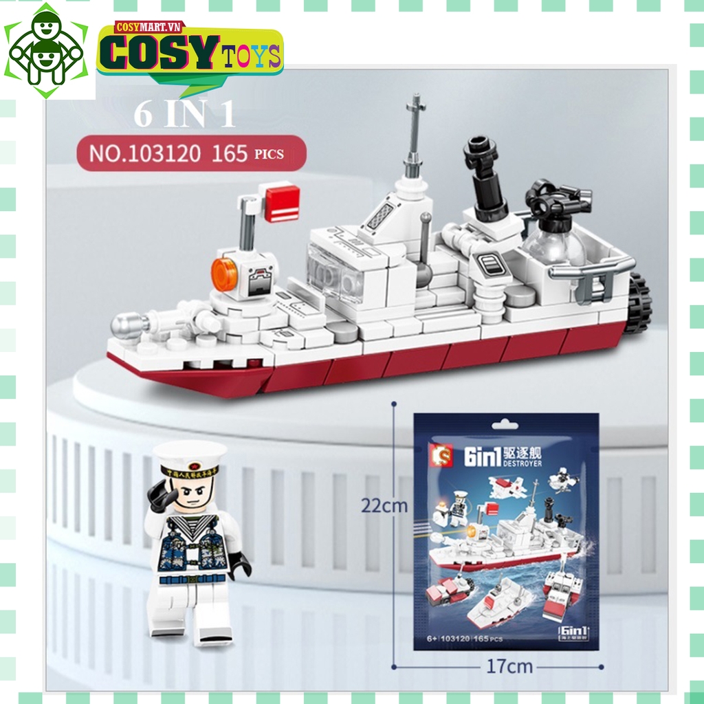 Lego tàu chiến 27 mô hình  Lina Toys