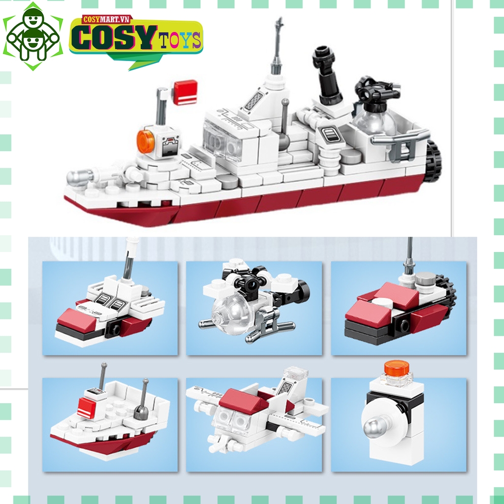 Mua Bộ đồ chơi lắp ráp xếp hình Lego Tàu Chiến Hạm máy bay chiến đấu Lego  Thuyền bảo vệ bờ biển  Tiki