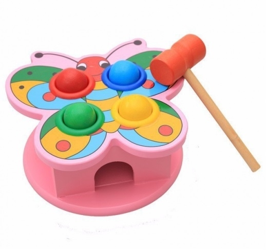 Đồ chơi đập bi gỗ hình thú cho bé