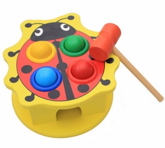 Đồ chơi đập bi gỗ hình thú cho bé