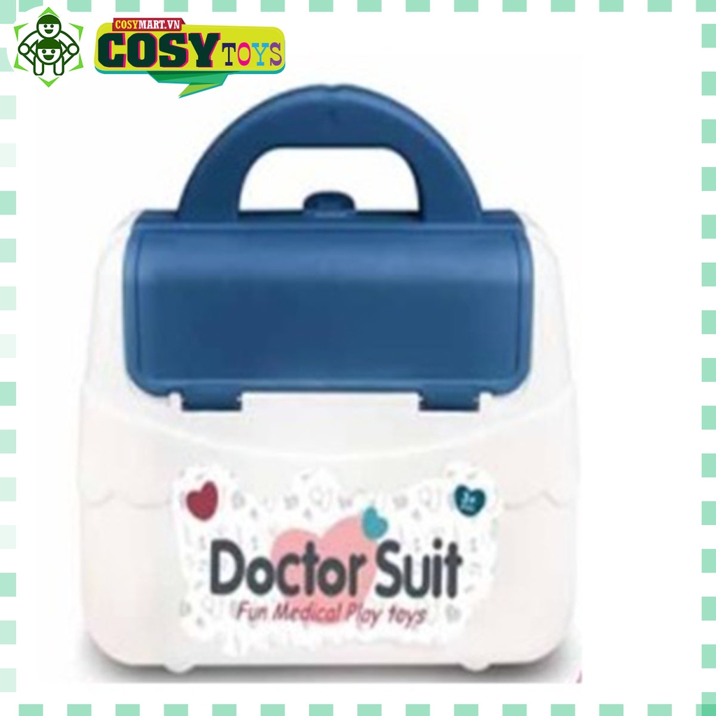 Đồ chơi vali bác sĩ cùng với 15 dụng cụ khám bệnh cho bé