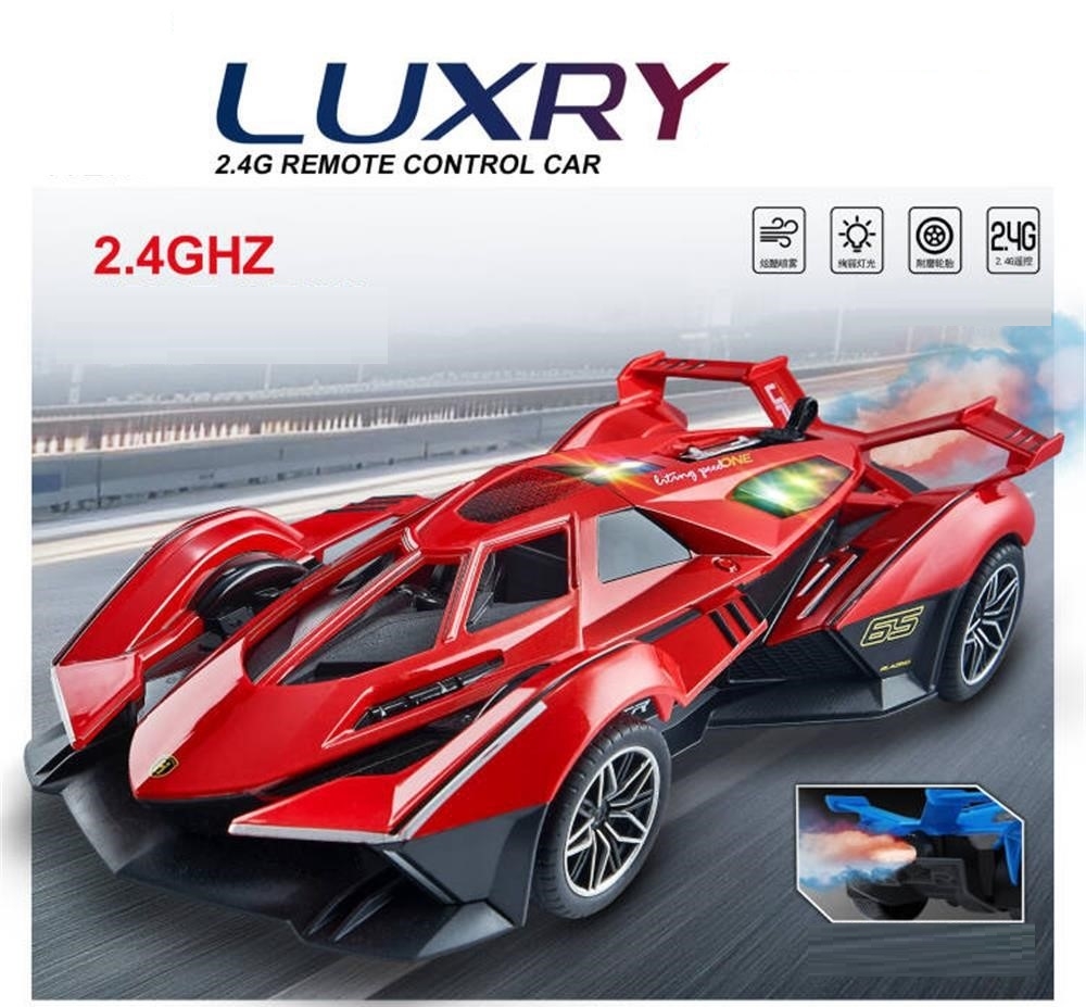 Đồ chơi xe đua thể thao có phun hơi nước và điều khiển từ xa 4 chiều cho bé
